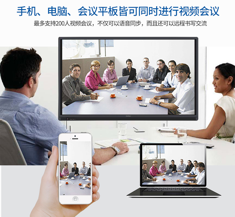交互平板大屏幕-視頻會議